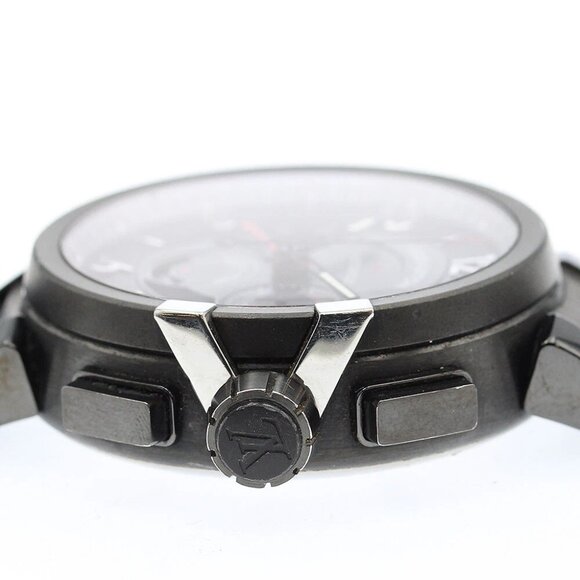 LOUIS VUITTON Tambour Evolution Q10580 GMT Automatic Men's Watch_878116 - Picture 2 of 6
